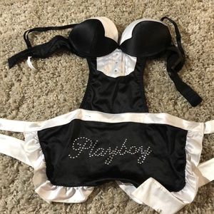 Playboy butler apron